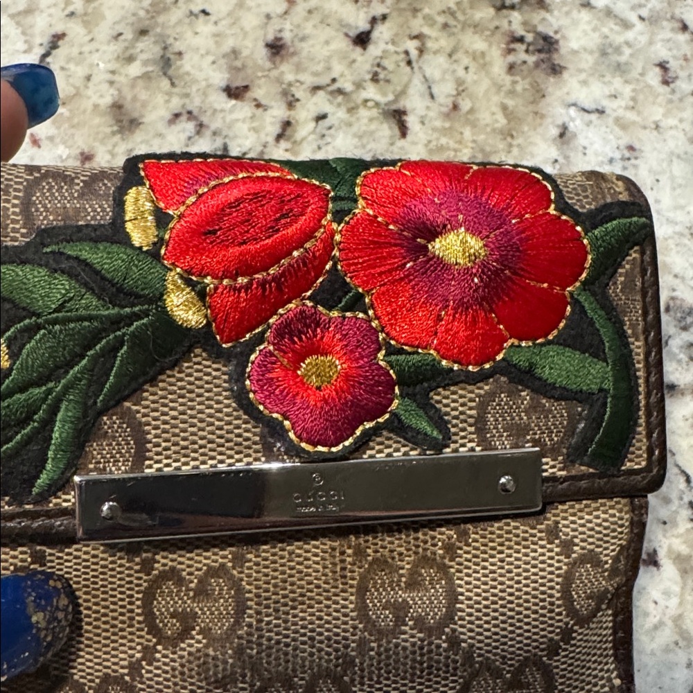 Gucci GG blooms Floral Wallet fair - Picture 14 of 14